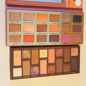Too faced pumpkin spice second slide and sunset strip palettes